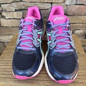 EUC Size 11 Women's ASICS GEL-Contend 3 Blue/Pink Running Shoes Sneakers